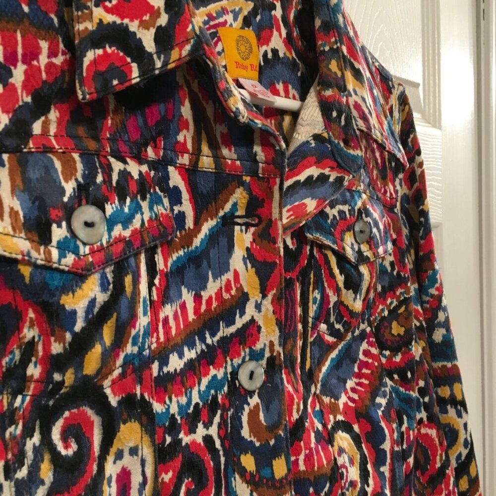 Ruby Rd Multi-Colored Waist Jacket - image 3